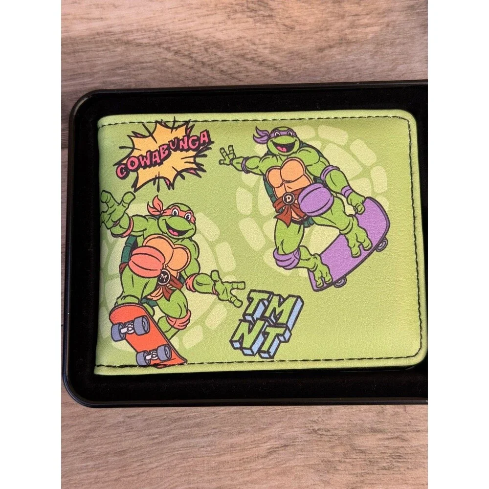 NIB Buckle-Down Men's Bi-fold Wallet - Teenage Mutant Ninja Turtles - Skateboard